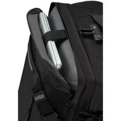 New American Tourister Urban Track Duffle/Wheels Backpack asphalt black