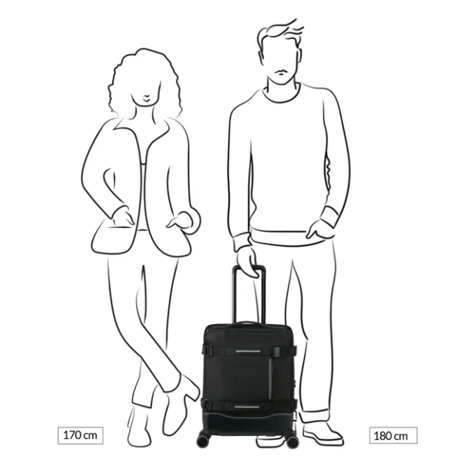 Discount American Tourister Urban Track Spinner S TSA asphalt black