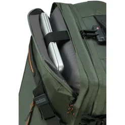 New American Tourister Urban Track Duffle/Wheels Backpack dark khaki