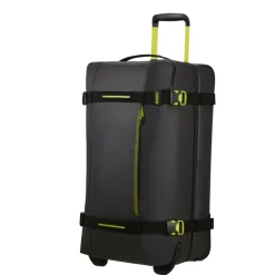 Clearance American Tourister Urban Track Duffle/Wheels M Coated black/lime