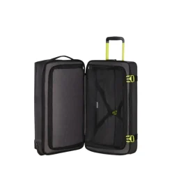 Clearance American Tourister Urban Track Duffle/Wheels M Coated black/lime