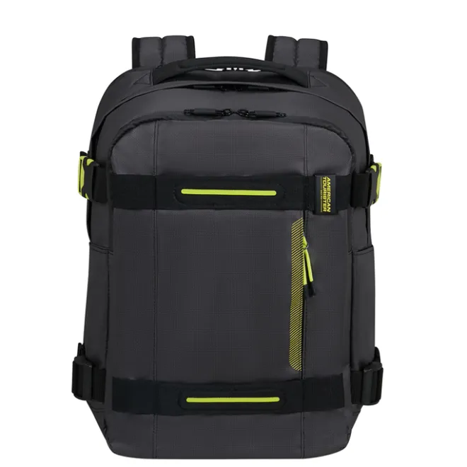 Outlet American Tourister Urban Track Laptop Backpack 15,6" coated black/Lime