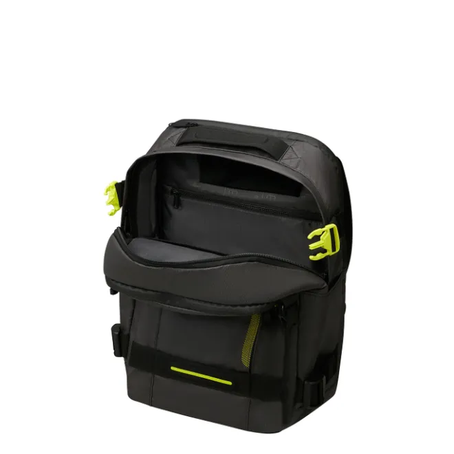 Outlet American Tourister Urban Track Laptop Backpack 15,6" coated black/Lime