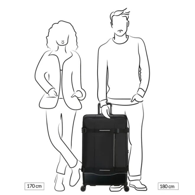 Outlet American Tourister Urban Track Spinner L TSA asphalt black