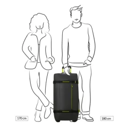Clearance American Tourister Urban Track Duffle/Wheels L Coated black/lime