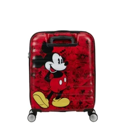 Clearance American Tourister Wavebreaker Disney Spinner 55/20 TSA mickey comics red