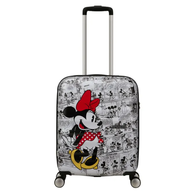 New American Tourister Wavebreaker Disney Spinner 55/20 TSA minnie comics white