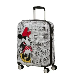 New American Tourister Wavebreaker Disney Spinner 55/20 TSA minnie comics white