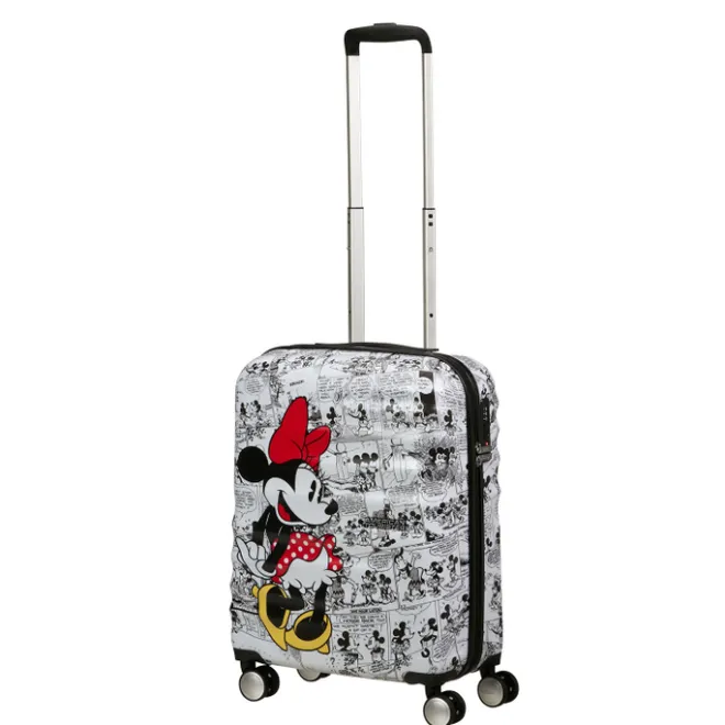New American Tourister Wavebreaker Disney Spinner 55/20 TSA minnie comics white