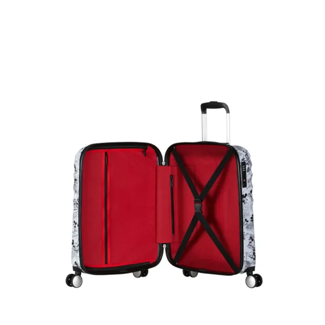 New American Tourister Wavebreaker Disney Spinner 55/20 TSA minnie comics white