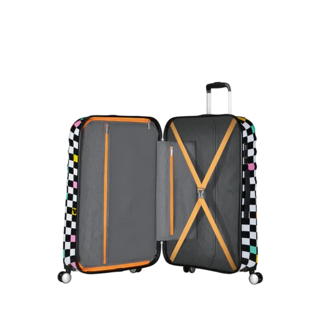 Best American Tourister Wavebreaker Disney Spinner 77 cm Mickey Check