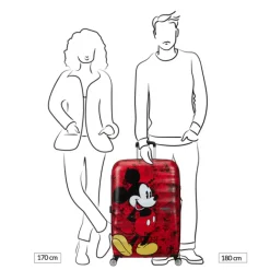 Online American Tourister Wavebreaker Disney Spinner 77/28 TSA mickey comics red