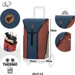 Discount Andersen Royal Shopper Oli.P 2.0 blue