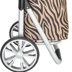 Online Beagles Alberic Shopping Trolley zebra brown