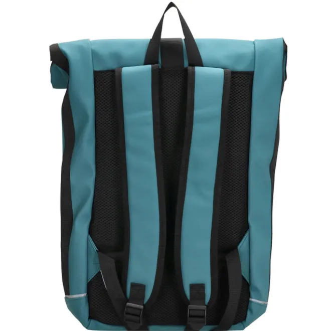 New Beagles Originals Rolltop Rugtas Waterproof 15.6" petrol blauw