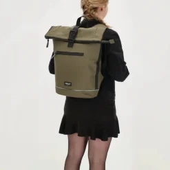 New Beagles Originals Rolltop Rugtas Waterproof 15.6" olijf groen