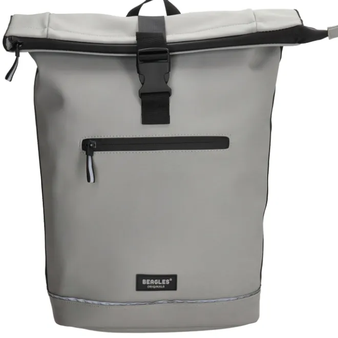 Sale Beagles Originals Rolltop Rugtas Waterproof 15.6" licht grijs