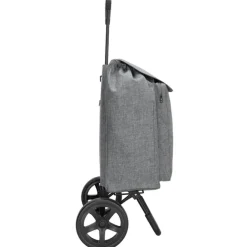 Beagles Shop & Go Cartease Boodschappentrolley donkergrijs