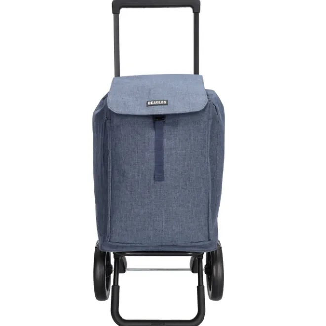 Online Beagles Shop & Go Cartease Boodschappentrolley blauw
