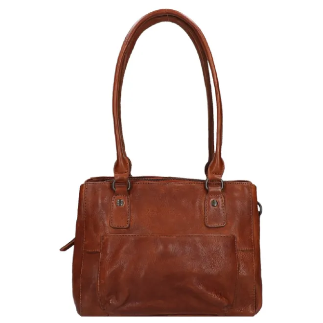 Online Bear Design Callisto Pelle Schoudertas cognac