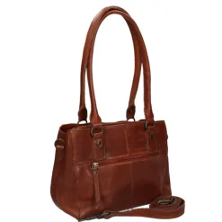 Online Bear Design Callisto Pelle Schoudertas cognac