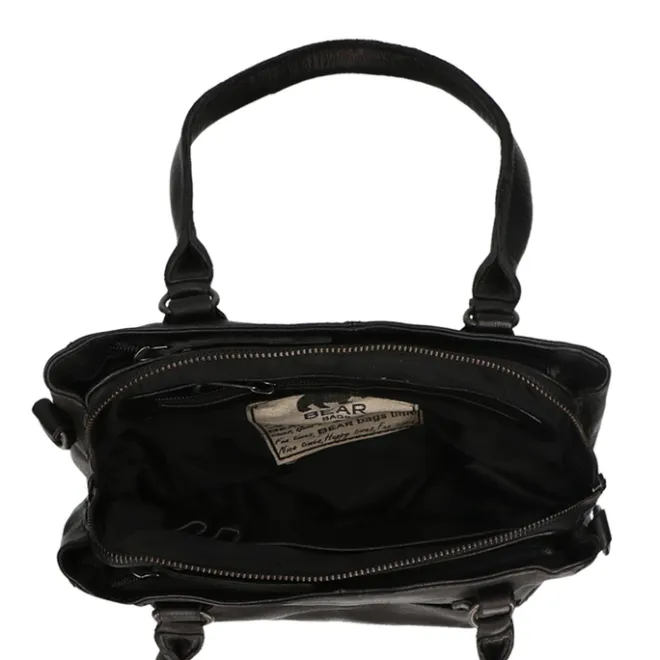 New Bear Design Callisto Pelle Schoudertas zwart