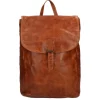 Online Bear Design Cow Lavato Backpack cognac