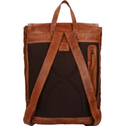 Online Bear Design Cow Lavato Backpack cognac