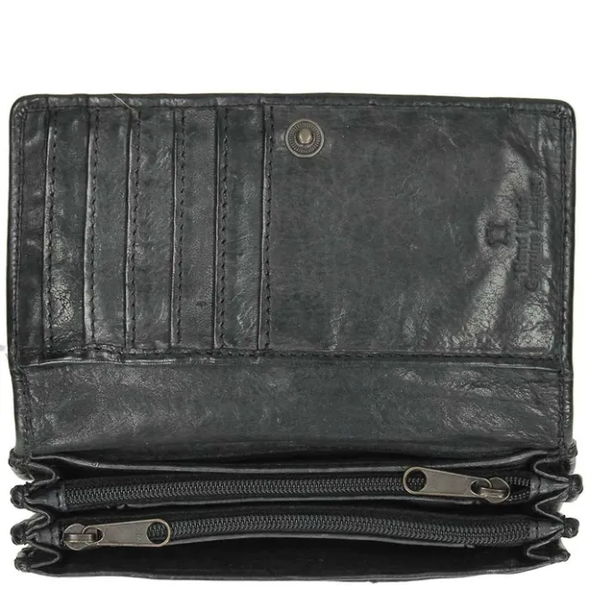 Hot Bear Design Cow Lavato Dames Portemonnee 12cc black2