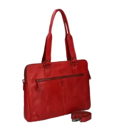 Online Bear Design Cow Lavato Laptopschoudertas rood