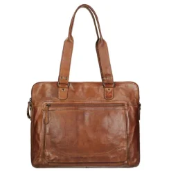 Discount Bear Design Cow Lavato Laptopschoudertas cognac