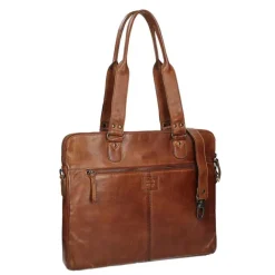Discount Bear Design Cow Lavato Laptopschoudertas cognac