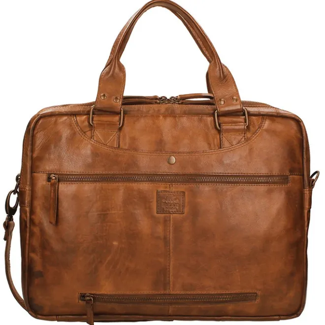 Sale Bear Design Cow Lavato Laptoptas cognac