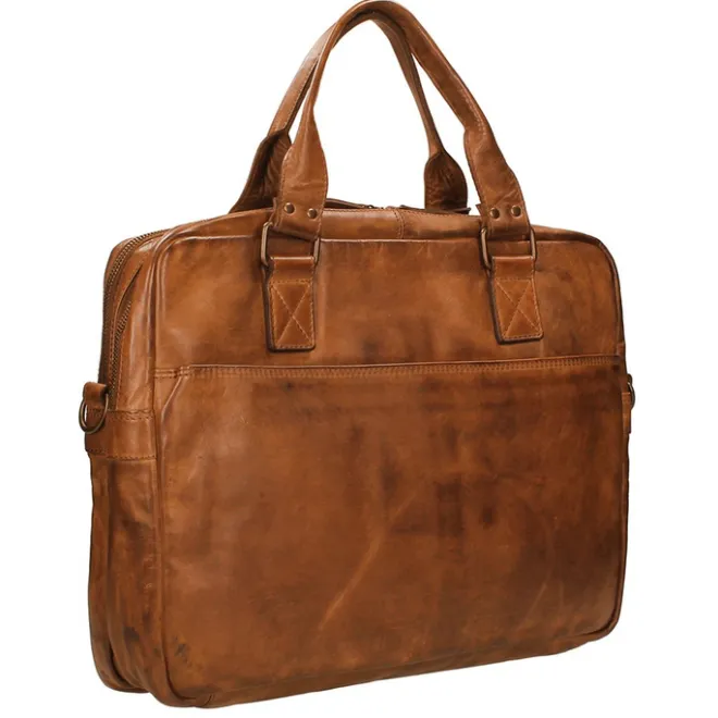 Sale Bear Design Cow Lavato Laptoptas cognac