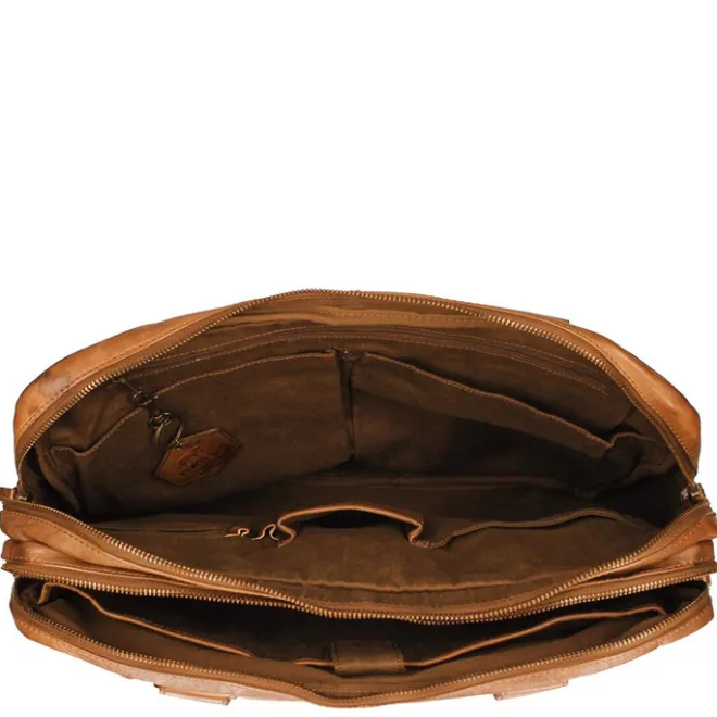 Sale Bear Design Cow Lavato Laptoptas cognac