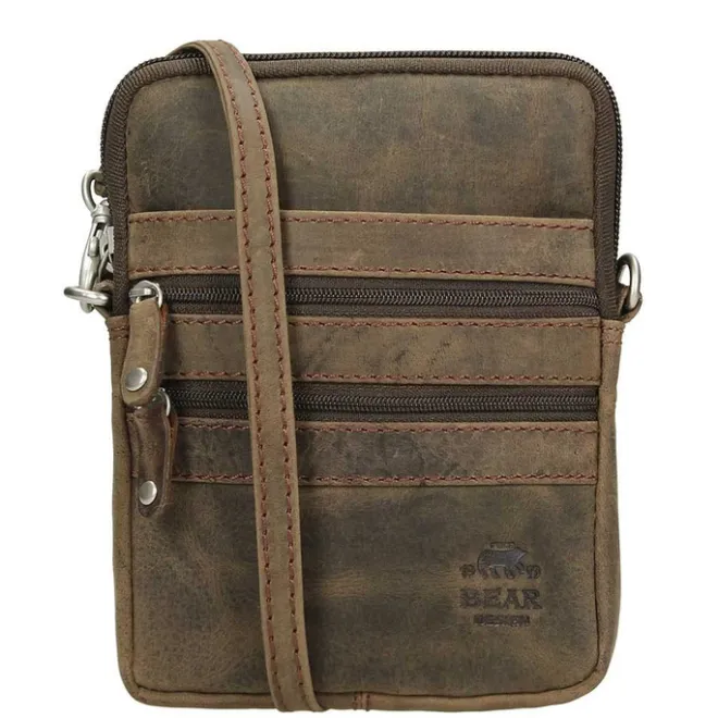 Best Bear Design Dark Nature Schoudertas XS brown