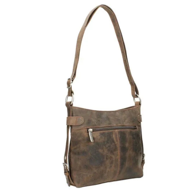Sale Bear Design Dark Nature Schoudertas brown