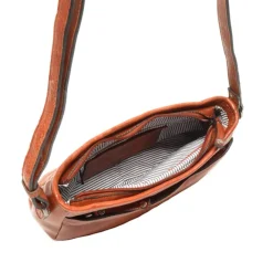New Berba Lucca Crossbody brandy