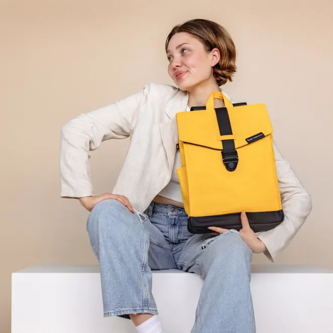 Clearance Bold Banana Envelope Backpack yellow raven