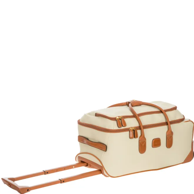 Clearance Bric's Firenze Holdall with Wheels 55 cream