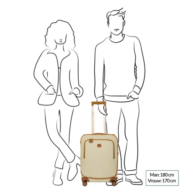 Best Bric's Firenze Trolley 55cm cream