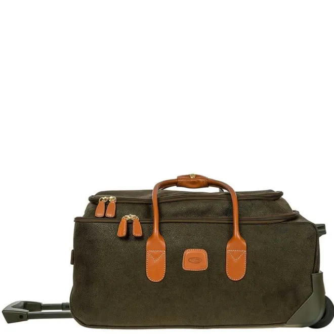 New Bric's Life Holdall Reistas met Wielen 55 olive