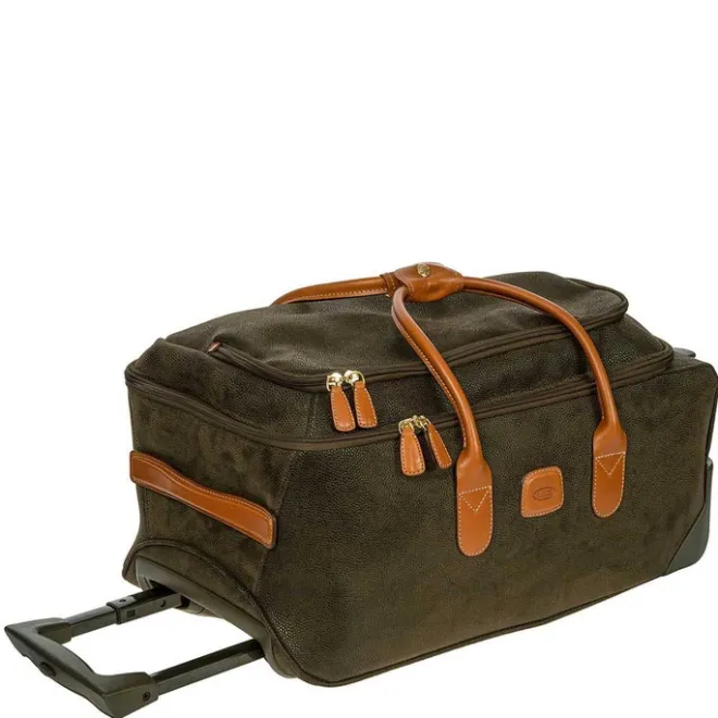 New Bric's Life Holdall Reistas met Wielen 55 olive