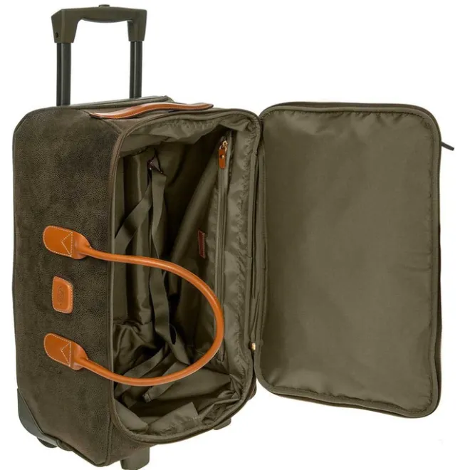 New Bric's Life Holdall Reistas met Wielen 55 olive