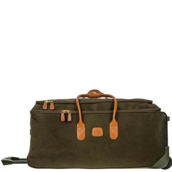 Clearance Bric's Life Holdall Reistas met Wielen 70 olive