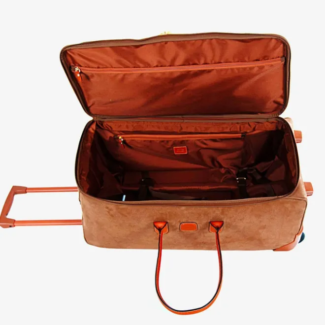 Hot Bric's Life Holdall Wheeled Duffle 55 camel
