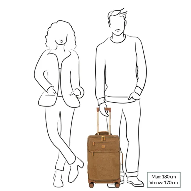 Outlet Bric's Life Trolley 55 olive