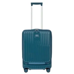 Hot Bric's Positano Cabin Trolley 55 with Pocket sea green