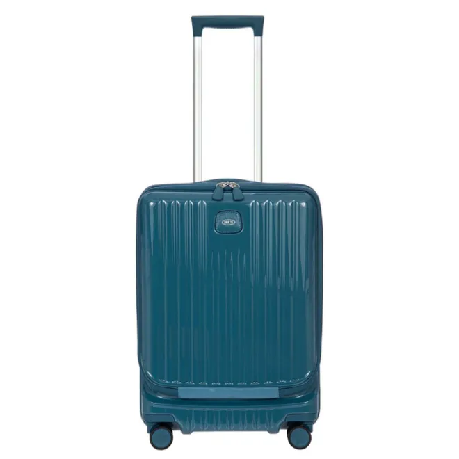 Hot Bric's Positano Cabin Trolley 55 with Pocket sea green
