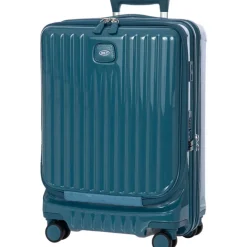 Hot Bric's Positano Cabin Trolley 55 with Pocket sea green